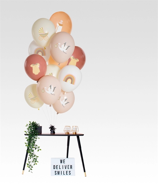 Balloner Sweet Baby 33cm - 12 stk