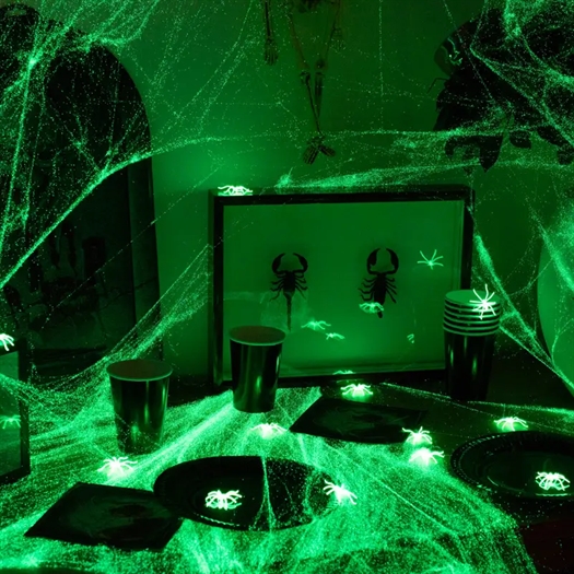 Spiderweb glød i mørket - 100 g