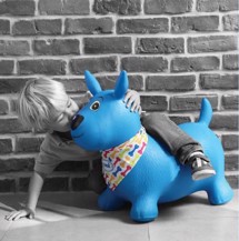 Hoppehund Bumle i blå - Ludi