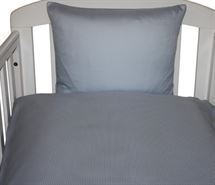 Junior sengetøj, striber lyseblå - Nørgaard Madsen