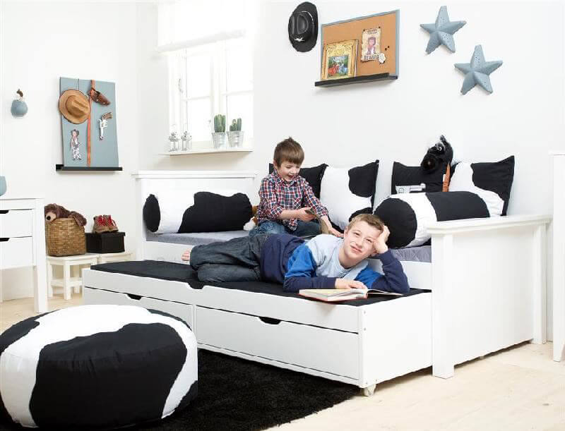 Juniorseng noah deluxe m. udtræksseng og madrasser