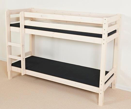 Køjeseng 2 etager, 70 x 200 cm hvid god løsning til mindre ...