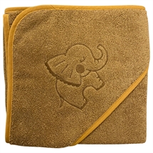 Nørgaard Madsen badeslag m/elefant 100x100 cm - Karamel