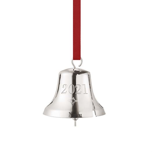 Georg Jensen juleklokke 2021 i palladium - med eller uden graveret navn
