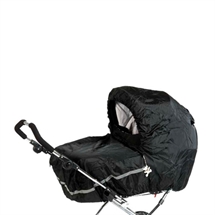 Regnslag til barnevogn, Sort - Babytrold