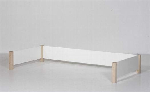 Hoved- og fodende + bageste sengehest, 160 x 90 cm Snow white hvid - Manis-h