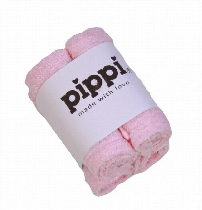 nedbryder Konklusion sten Vaskeklude, 4 stk. lyserøde - Pippi - Frotté vaskeklude i 100% bomuld -  ligesom et håndklæde.